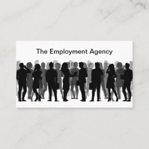 Cartes de visite de recruteur d'agence de placemen