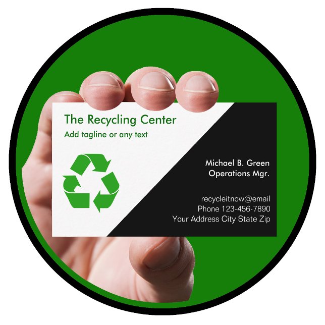 Cartes de visite de recyclage (Créateur téléchargé)