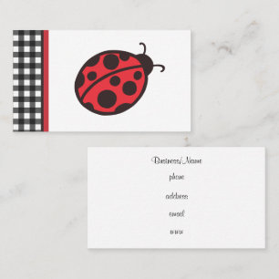 Cartes de visite de Red Ladybug