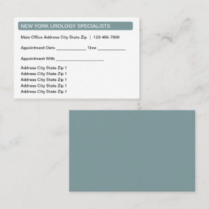 Cartes de visite de rendez-vous Médicales à plusie