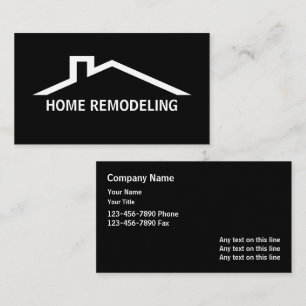 Cartes de visite de rénovation