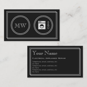 Cartes de visite de réparation d'appareils "de