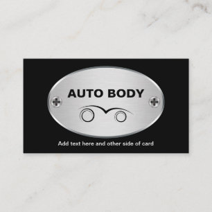 Cartes de visite de réparation de carrosserie auto