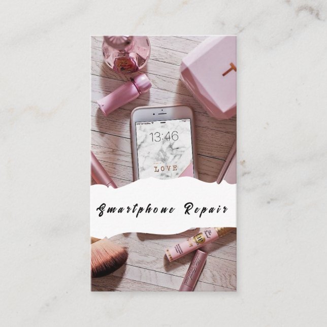 Cartes de visite de réparation de téléphone portab (Devant)