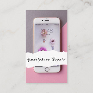 Cartes de visite de réparation de téléphone portab