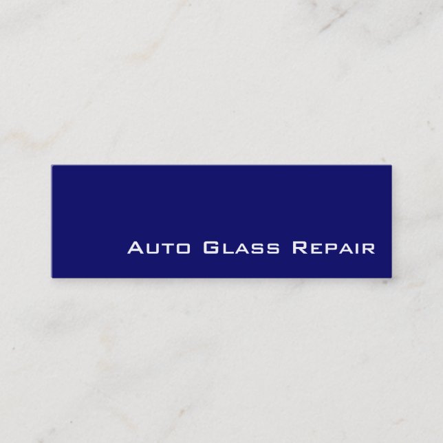 Cartes de visite de réparation de verre auto blanc (Devant)