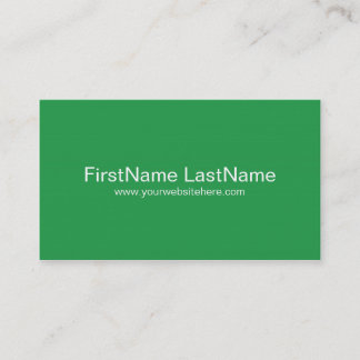 Cartes de visite de réseau personnel en vert