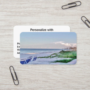 Cartes de visite de retraite de Morning Beach
