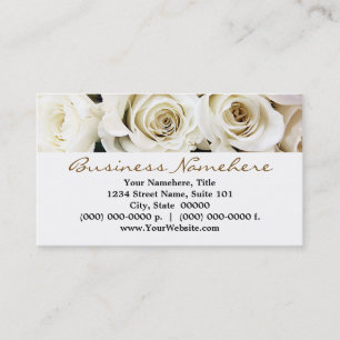 Cartes de visite de Roses blanches
