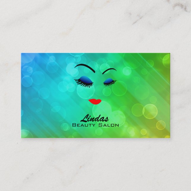 Cartes de visite de salon de beauté (Devant)