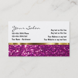 Cartes de visite de salon de beauté