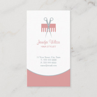 Cartes de visite de salon de beauté de coiffeur