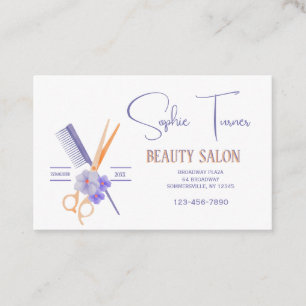 Cartes de visite de salon de coiffure