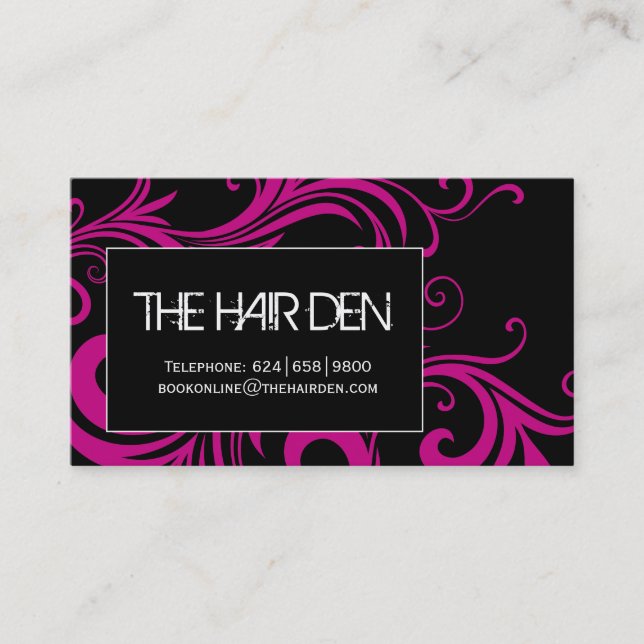 Cartes de visite de salon de coiffure (Devant)