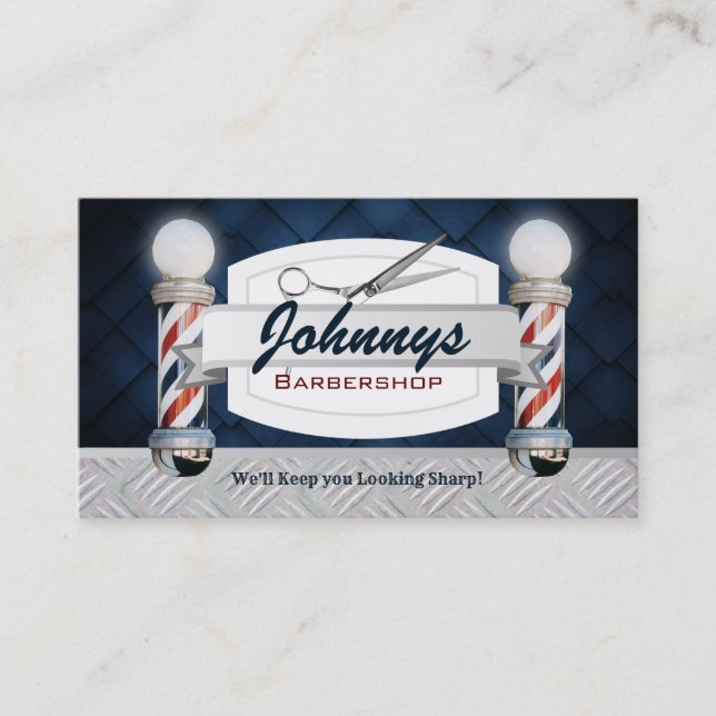 Cartes de visite de salon de coiffure (Devant)