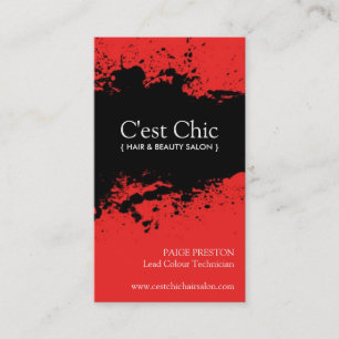 Cartes de visite de salon de coiffure