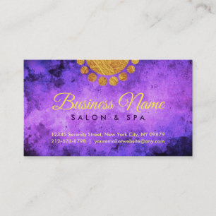 Cartes de visite de salon et de spa