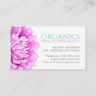 Cartes de visite de santé et de santé