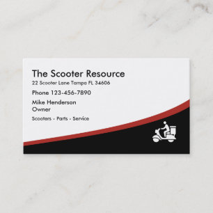 Cartes de visite de Scooter Store