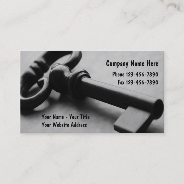 Cartes de visite de sécurité (Devant)