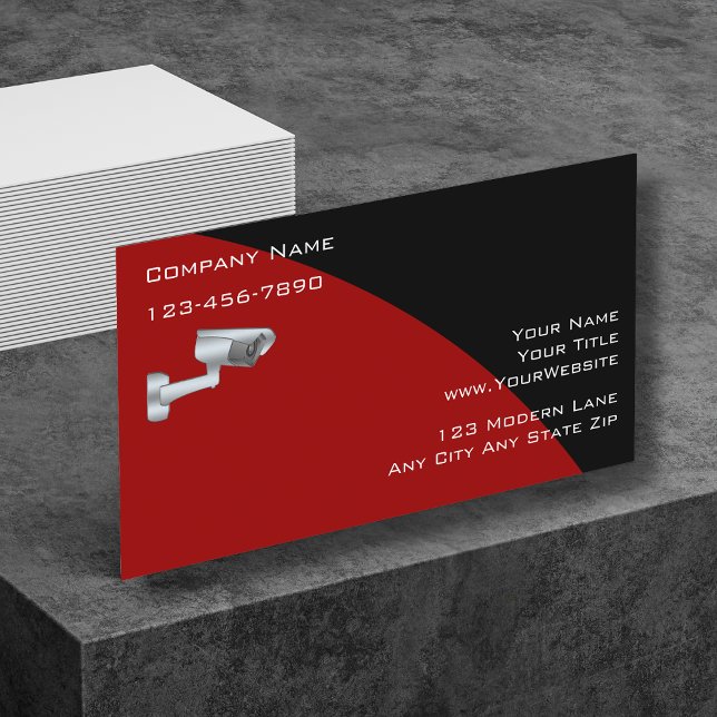 Cartes de visite de sécurité de surveillance (Créateur téléchargé)