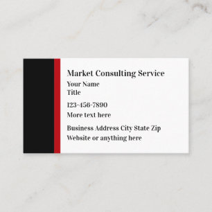 Cartes de visite de service de conseil moderne