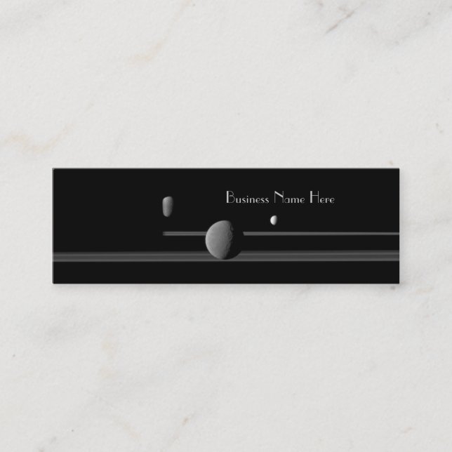 Cartes de visite de signet des lunes de Saturn (Devant)