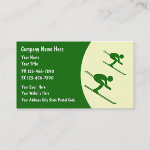 Cartes de visite de ski