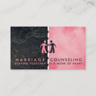 Cartes de visite de Slogan, conseiller en mariage