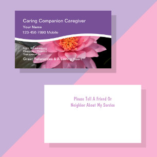 Cartes de visite de soignant Water Lily