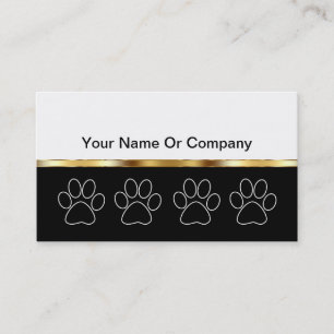 Cartes de visite de soin des animaux familiers