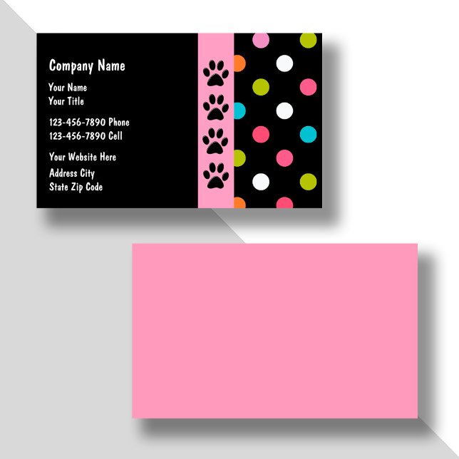 Cartes de visite de soins pour animaux (Créateur téléchargé)