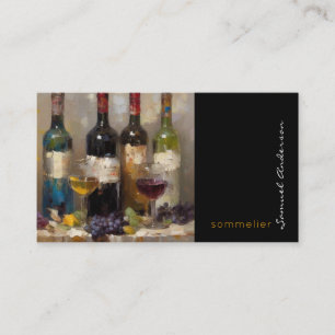 Cartes de visite de Sommelier Barman Maître de Vin