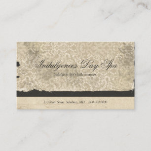 Cartes de visite de spa de jour