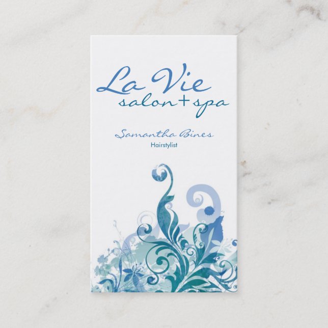 Cartes de visite de spa ou de salon (Devant)