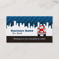 Cartes de visite de station de lavage
