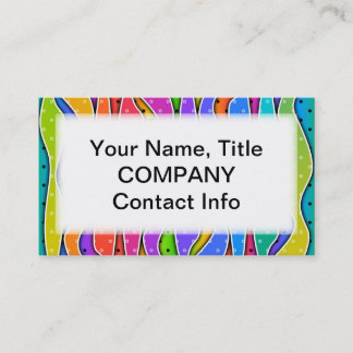 Cartes de visite DE STRIPES DE COURBE personnalisa