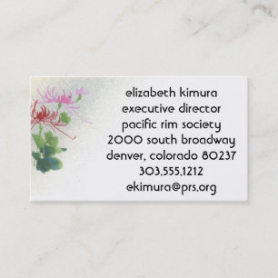 Cartes de visite de style asiatique vintage