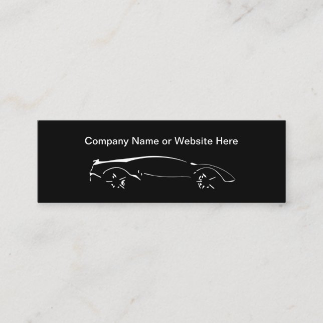 Cartes de visite de style compact avec un thème au (Devant)