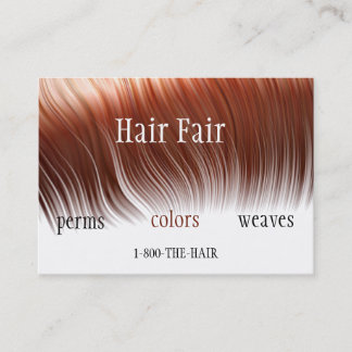 Cartes de visite de style de salon de coiffure -