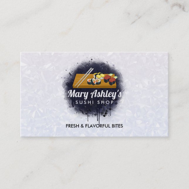 Cartes de visite de sushi (Devant)