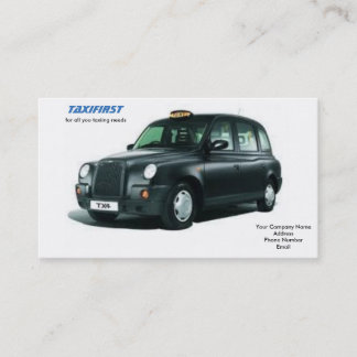Cartes de visite de taxi