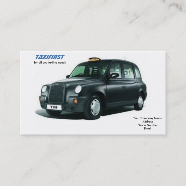 Cartes de visite de taxi (Devant)
