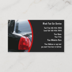 Cartes de visite de taxi
