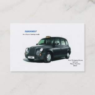 Cartes de visite de taxi