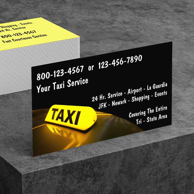 Cartes de visite de taxi (Créateur téléchargé)