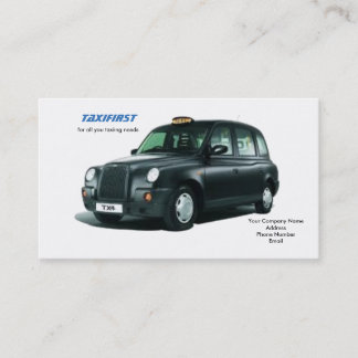Cartes de visite de taxi
