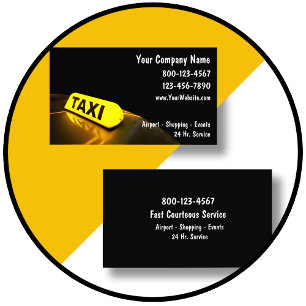Cartes de visite de taxi nouvelles