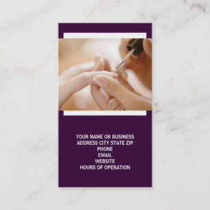 Cartes de visite de technicien de clou