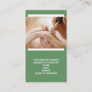 Cartes de visite de technicien de clou